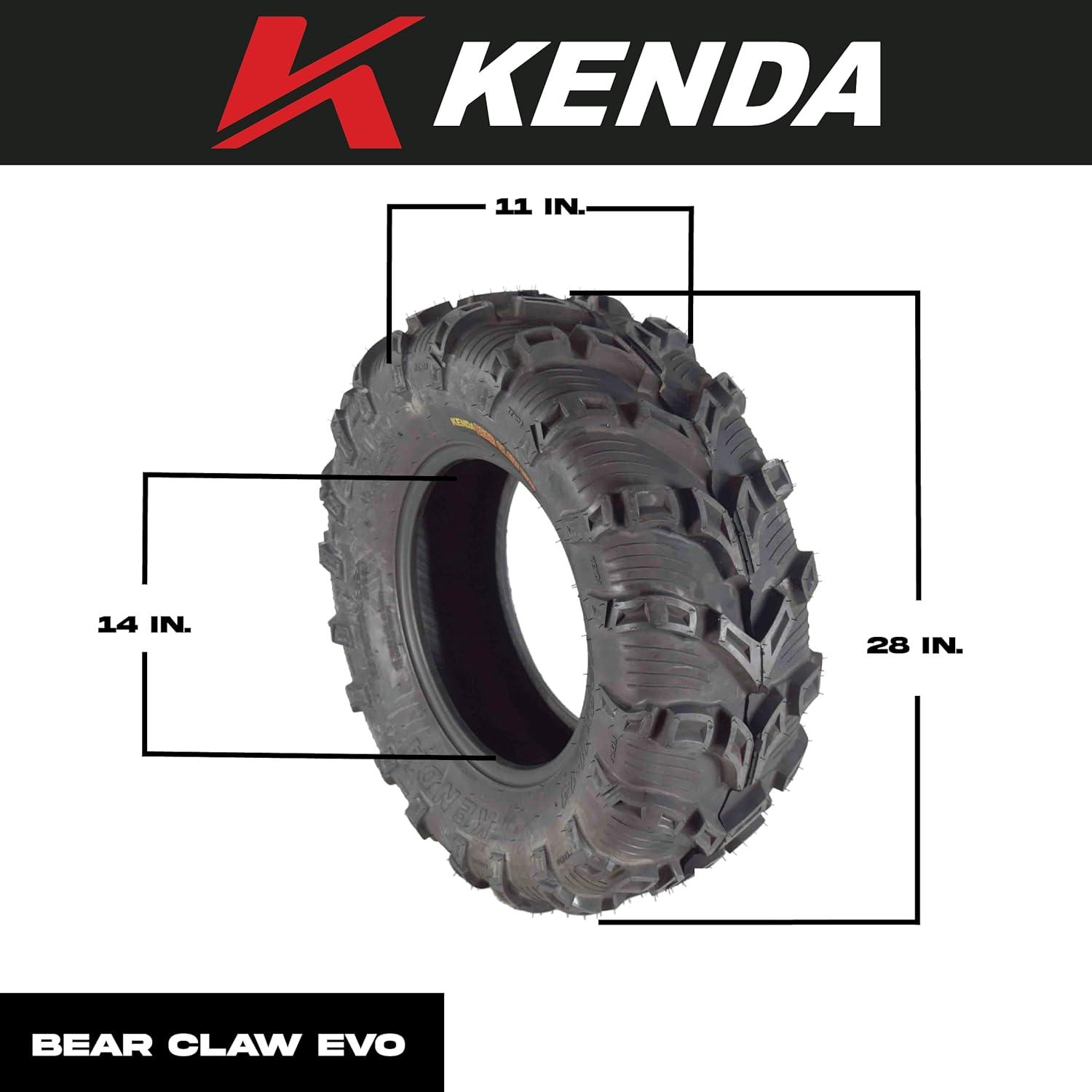 imageKenda Bear Claw EVO 28x1114 ATV UTV All Terrain Mud Tire with Bottle Opener Keychain