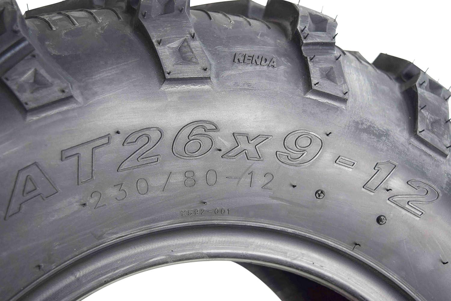 imageKenda Bear Claw EVO ATV UTV All Terrain Mud Bearclaw Tires with Bottle Opener Keychain 26x912 Front