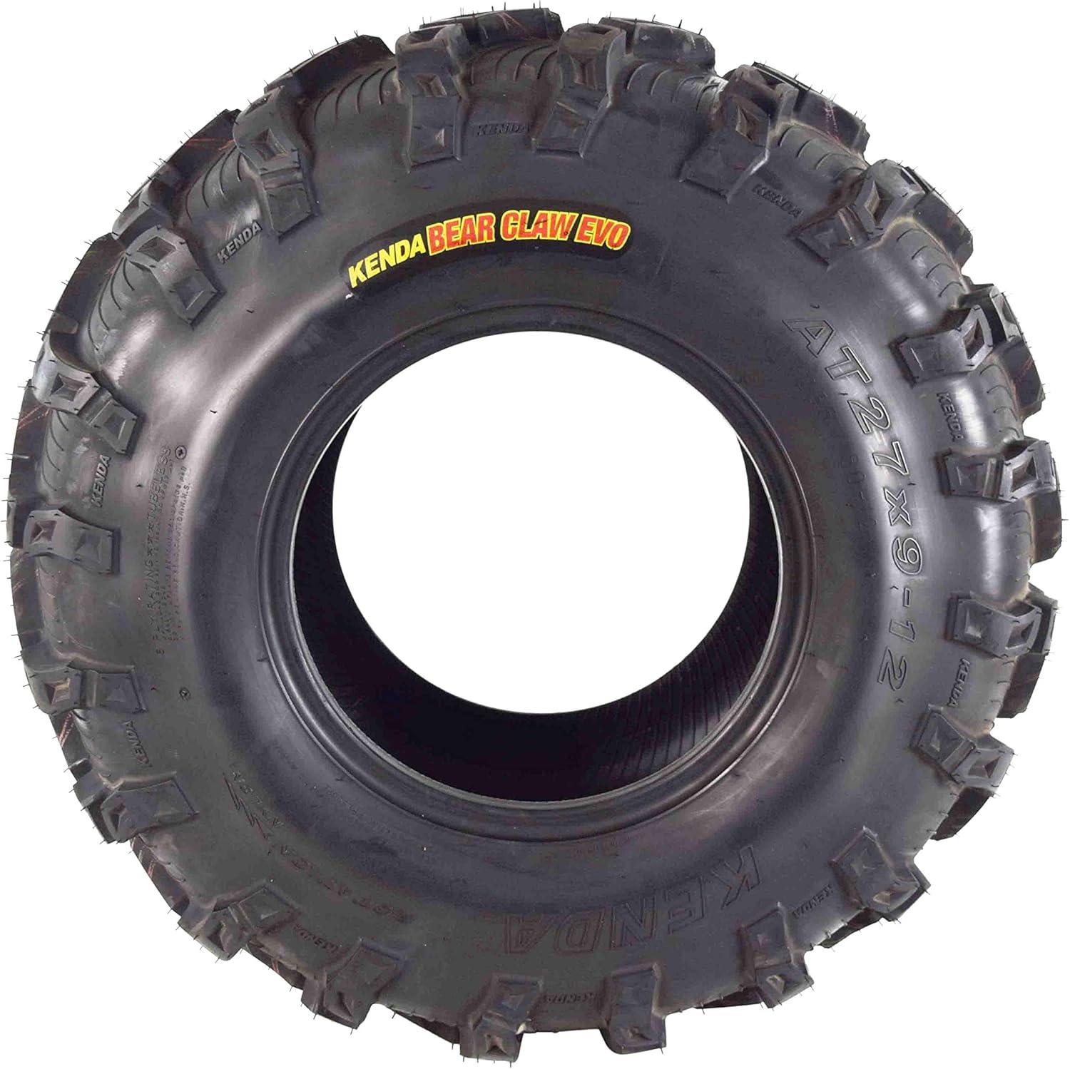 imageKenda Bear Claw EVO ATV UTV All Terrain Mud Bearclaw Tires with Bottle Opener Keychain 27x912 Front