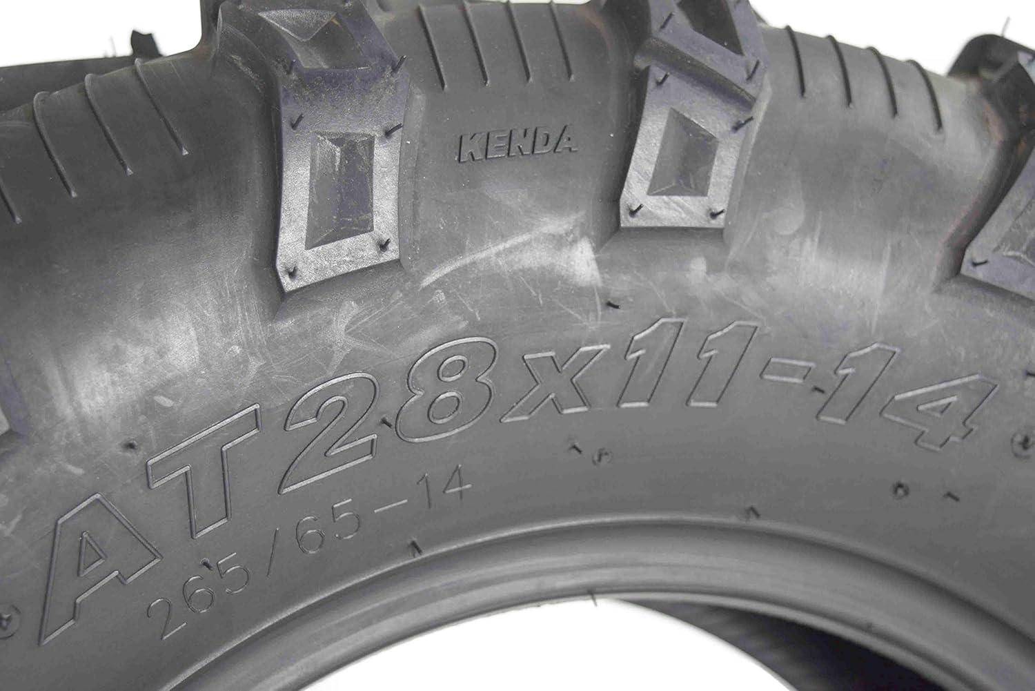 imageKenda Bear Claw EVO ATV UTV All Terrain Mud Bearclaw Tires with Bottle Opener Keychain 4 Pack Set 28x914 Front 28x1114 Rear28x914 Front 28x1114 Rear