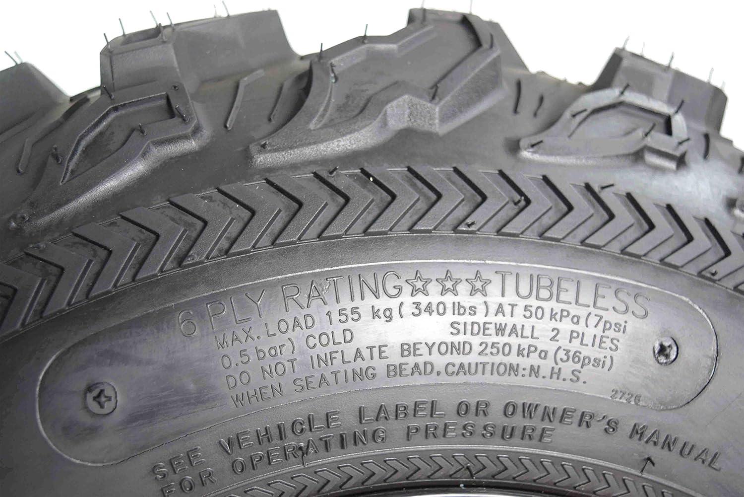 imageKenda Bearclaw EX K573  25x812 Front ampamp 25x1110 Rear Tires for All Terrain ATV UTV and Side by Side SxS Vehicles  6Ply  Bear Claw EX 25x8x12 25x11x10 4Pack