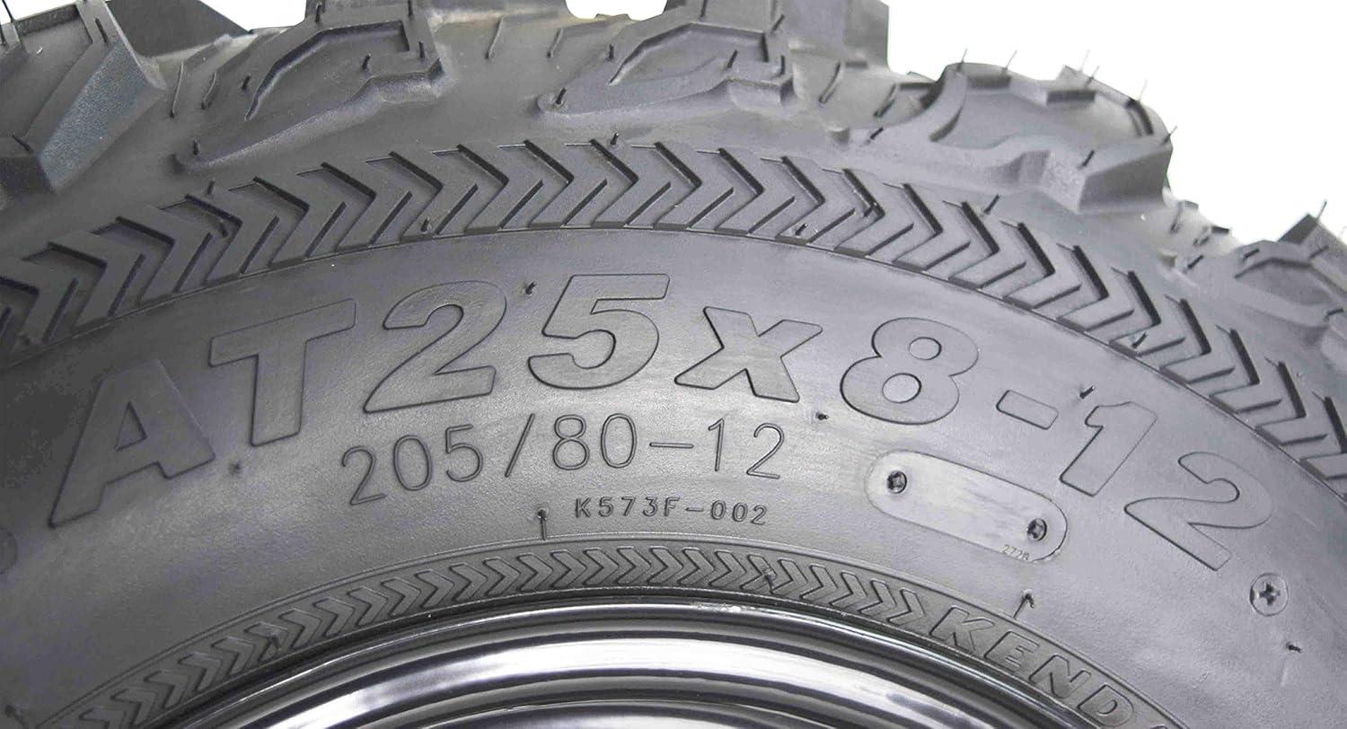 imageKenda Bearclaw EX K573  25x812 Front ampamp 25x1110 Rear Tires for All Terrain ATV UTV and Side by Side SxS Vehicles  6Ply  Bear Claw EX 25x8x12 25x11x10 4Pack