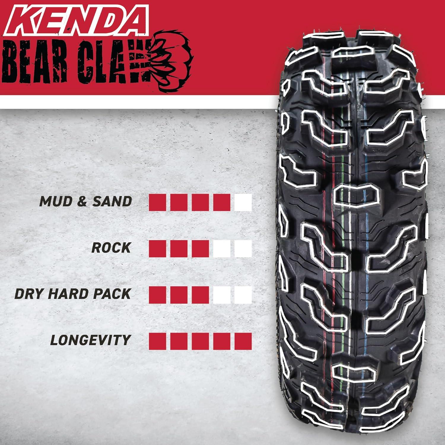 imageKenda Bearclaw EX K57321x710 Front Tire for All Terrain ATV UTV and Side by Side SxS Vehicles  6Ply  Bear Claw EX 21x7x1021x710 2 Pack