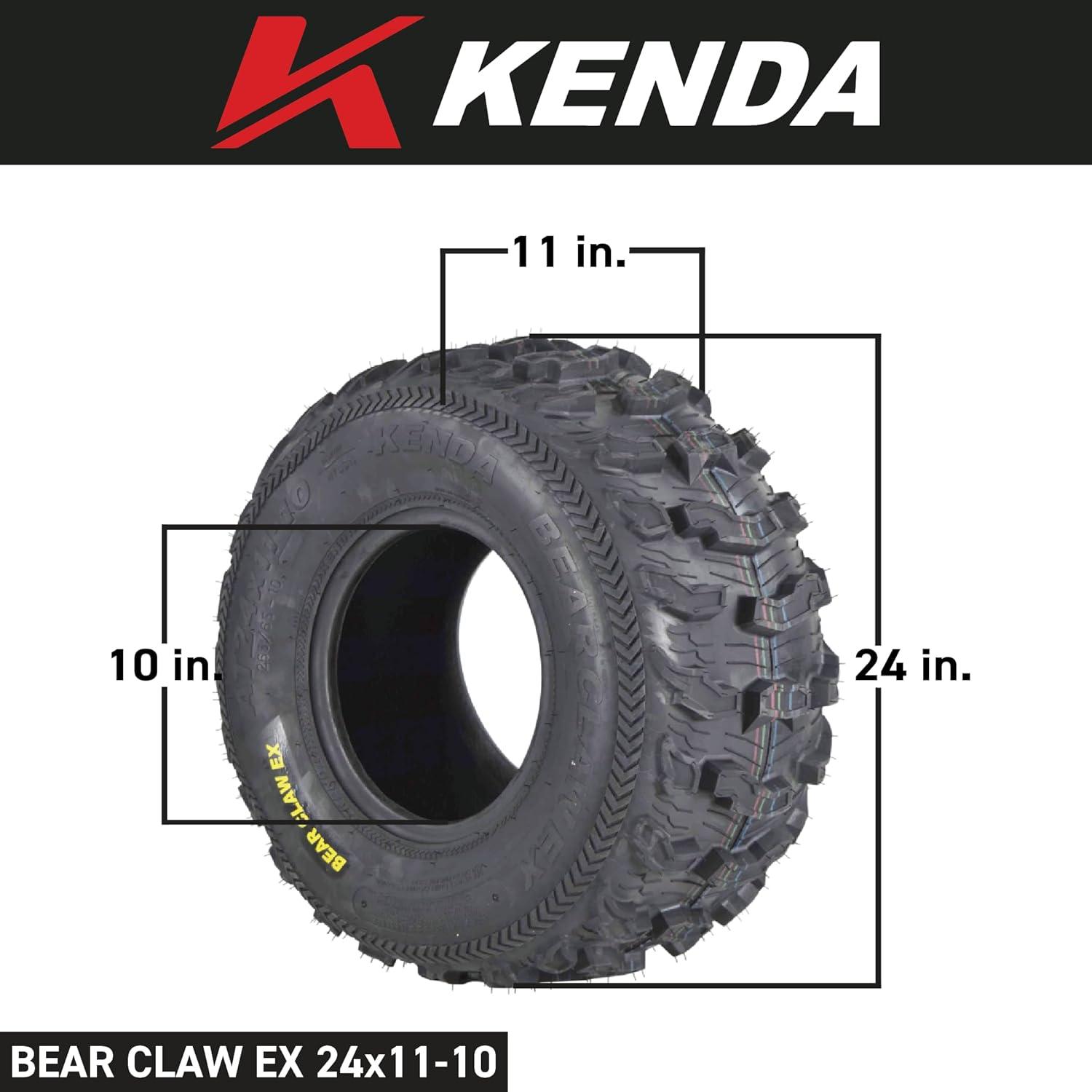 imageKenda Bearclaw EX K57321x710 Front Tire for All Terrain ATV UTV and Side by Side SxS Vehicles  6Ply  Bear Claw EX 21x7x1024x1110