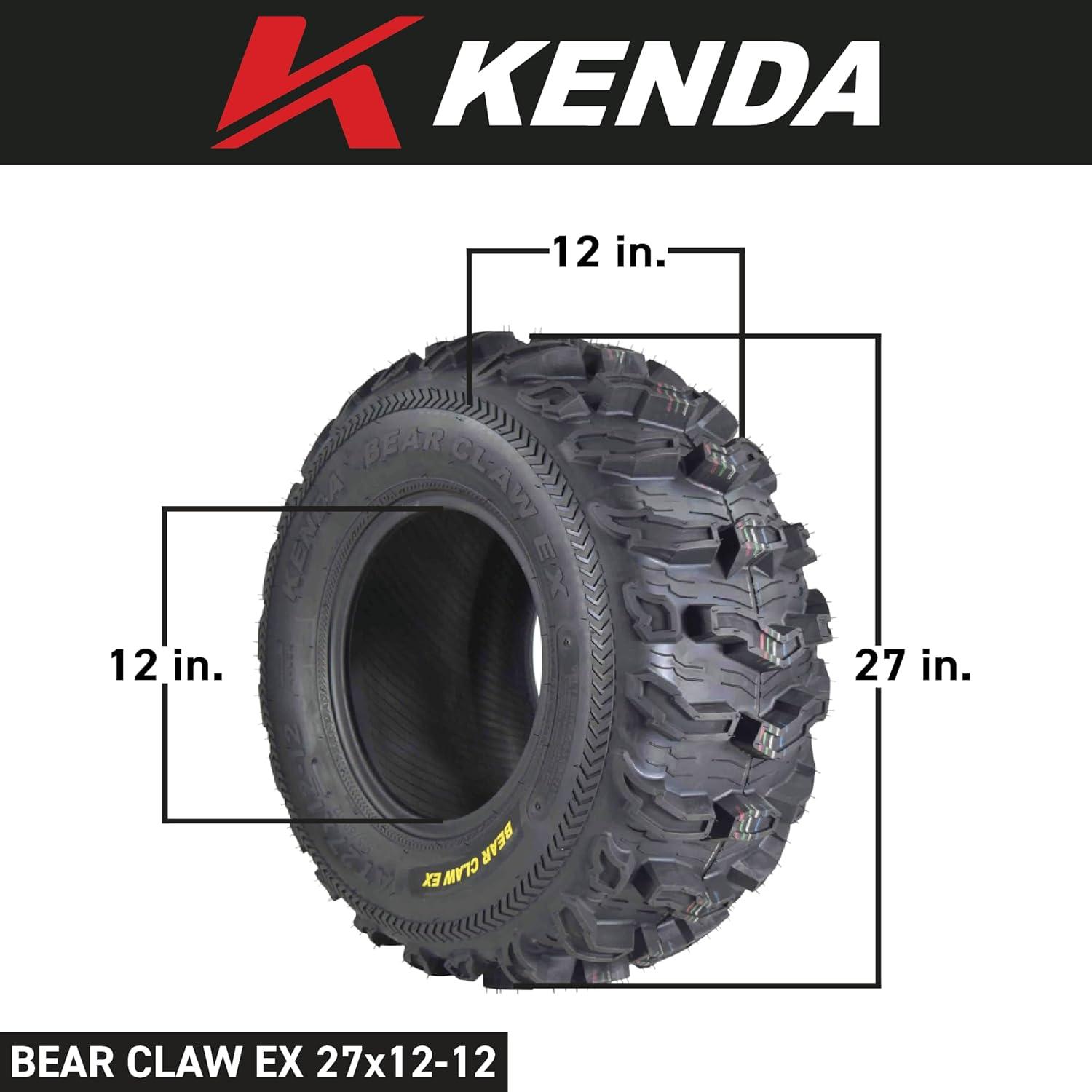 imageKenda Bearclaw EX K57321x710 Front Tire for All Terrain ATV UTV and Side by Side SxS Vehicles  6Ply  Bear Claw EX 21x7x1027x1212 2 Pack