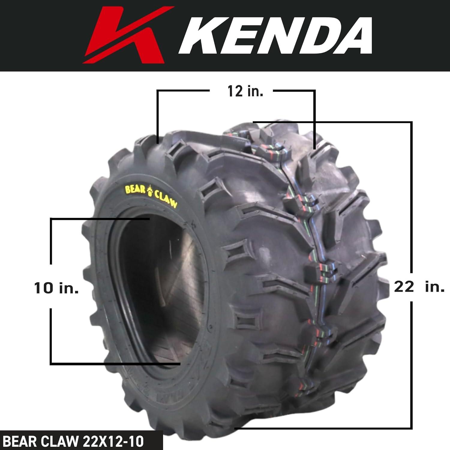 imageKenda Bearclaw K29922x711 Front Tire for All Terrain ATV UTV and Side by Side SxS Vehicles  6Ply  Bear Claw 22x7x11 with Kenda Keychain22x1210 2