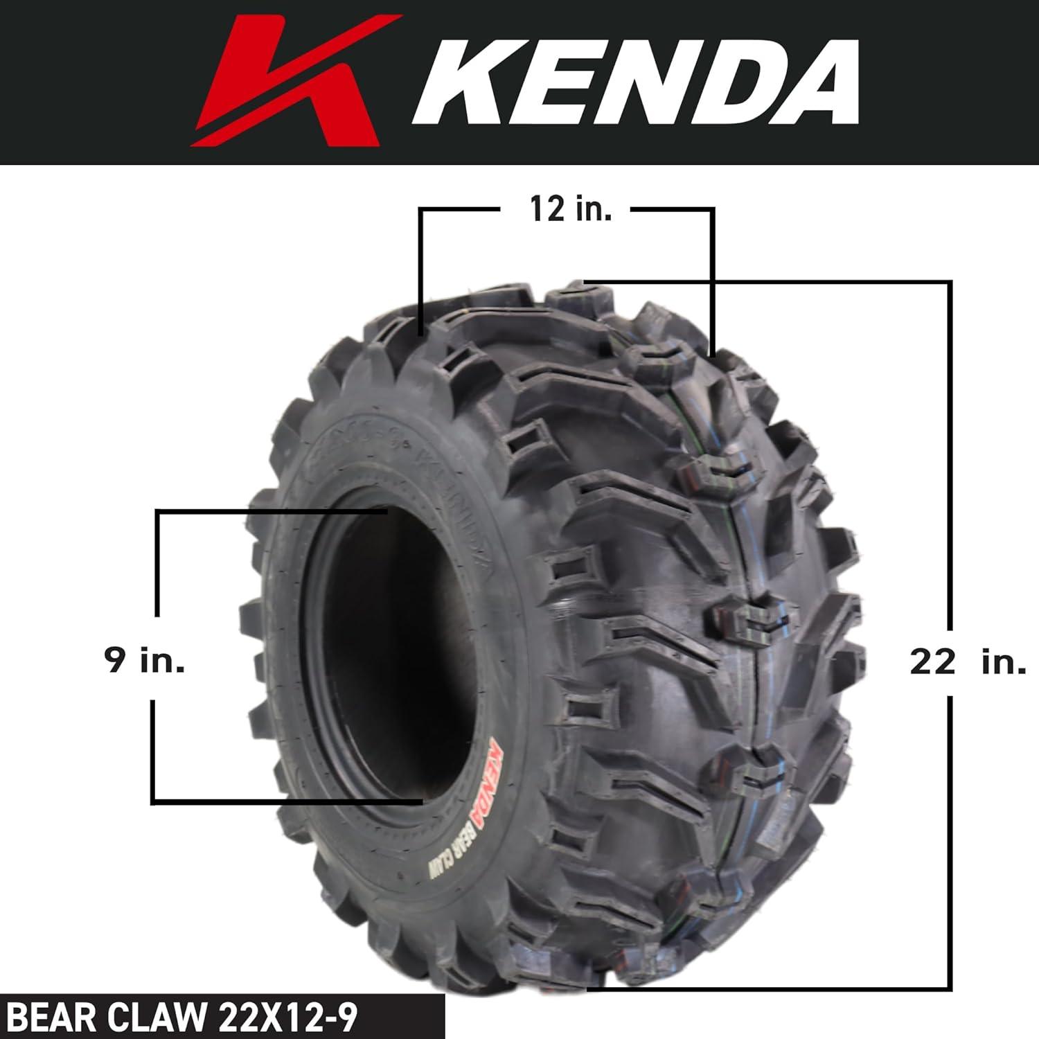 imageKenda Bearclaw K29922x711 Front Tire for All Terrain ATV UTV and Side by Side SxS Vehicles  6Ply  Bear Claw 22x7x11 with Kenda Keychain22x129 2