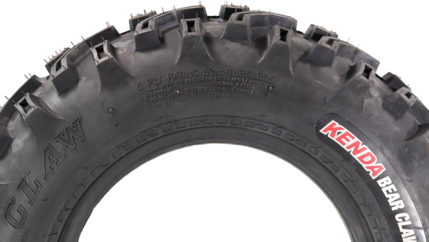 imageKenda Bearclaw K29922x711 Front Tire for All Terrain ATV UTV and Side by Side SxS Vehicles  6Ply  Bear Claw 22x7x11 with Kenda Keychain22x711
