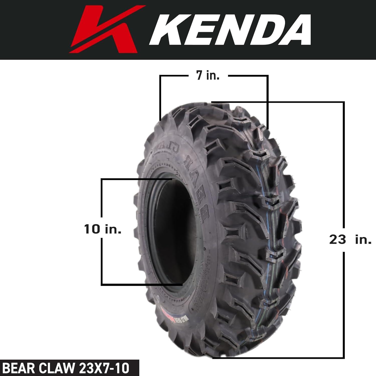 imageKenda Bearclaw K29922x711 Front Tire for All Terrain ATV UTV and Side by Side SxS Vehicles  6Ply  Bear Claw 22x7x11 with Kenda Keychain23x710