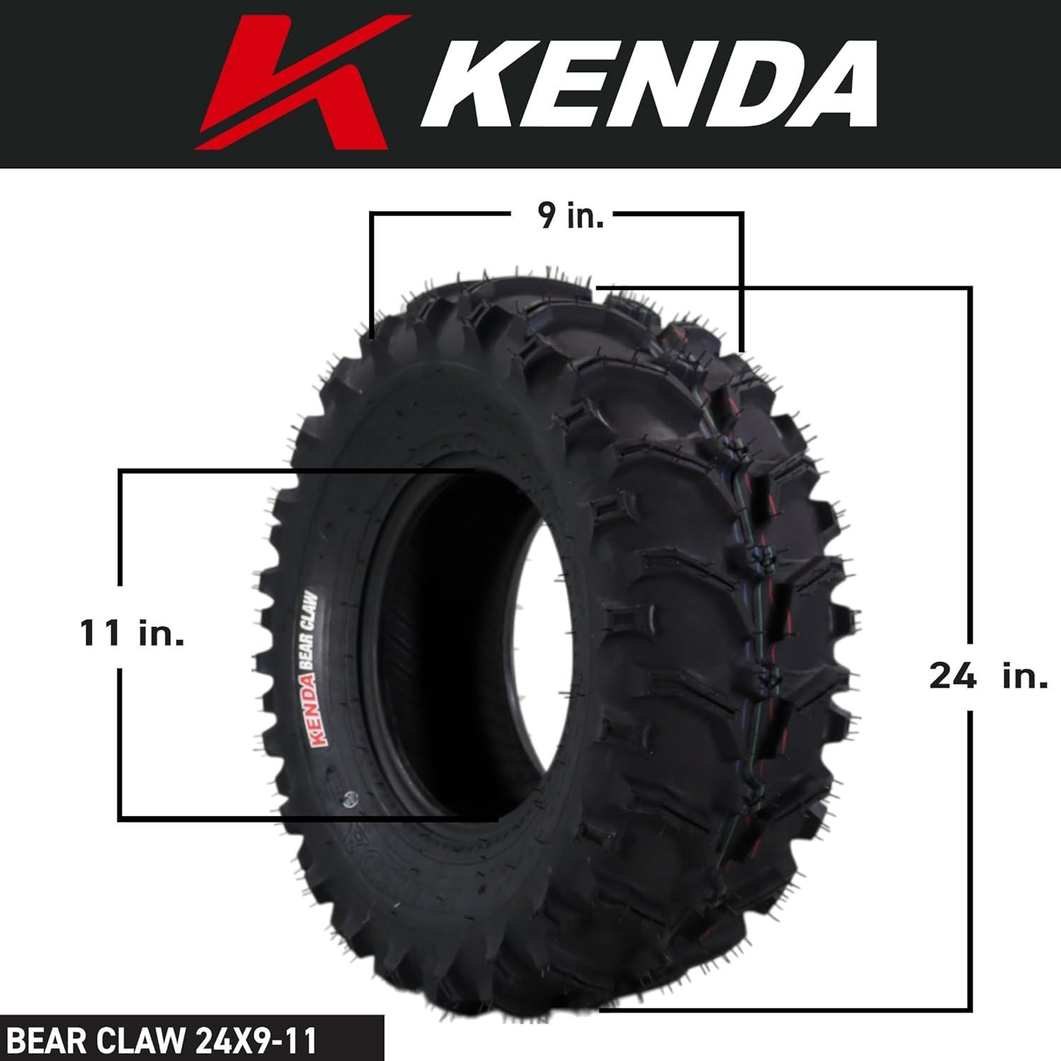 imageKenda Bearclaw K29922x711 Front Tire for All Terrain ATV UTV and Side by Side SxS Vehicles  6Ply  Bear Claw 22x7x11 with Kenda Keychain24x911