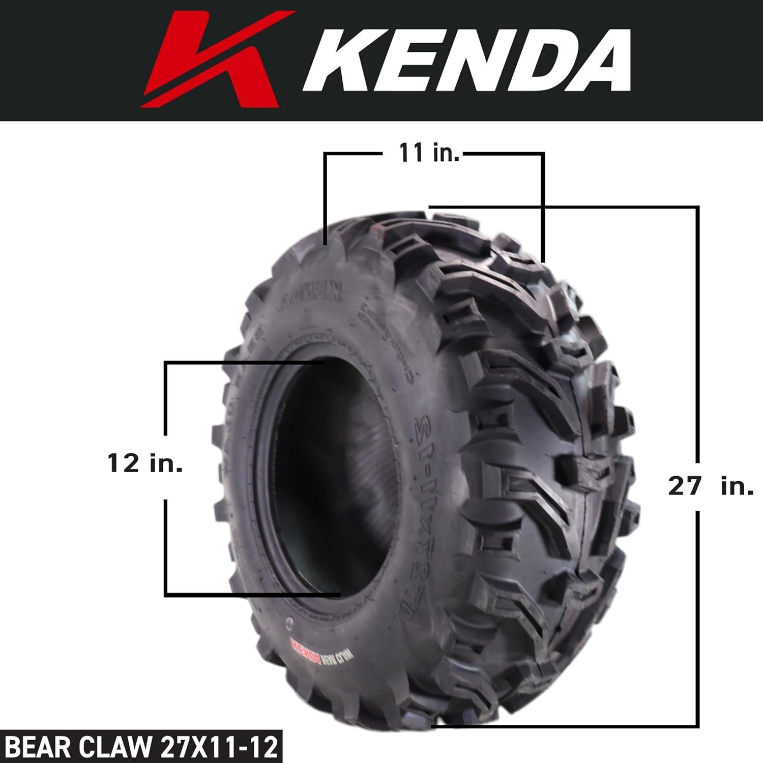 imageKenda Bearclaw K29925x811 Front Tire for All Terrain ATV UTV and Side by Side SxS Vehicles  6Ply  Bear Claw 25x8x11 with Kenda Keychain27x1112 2