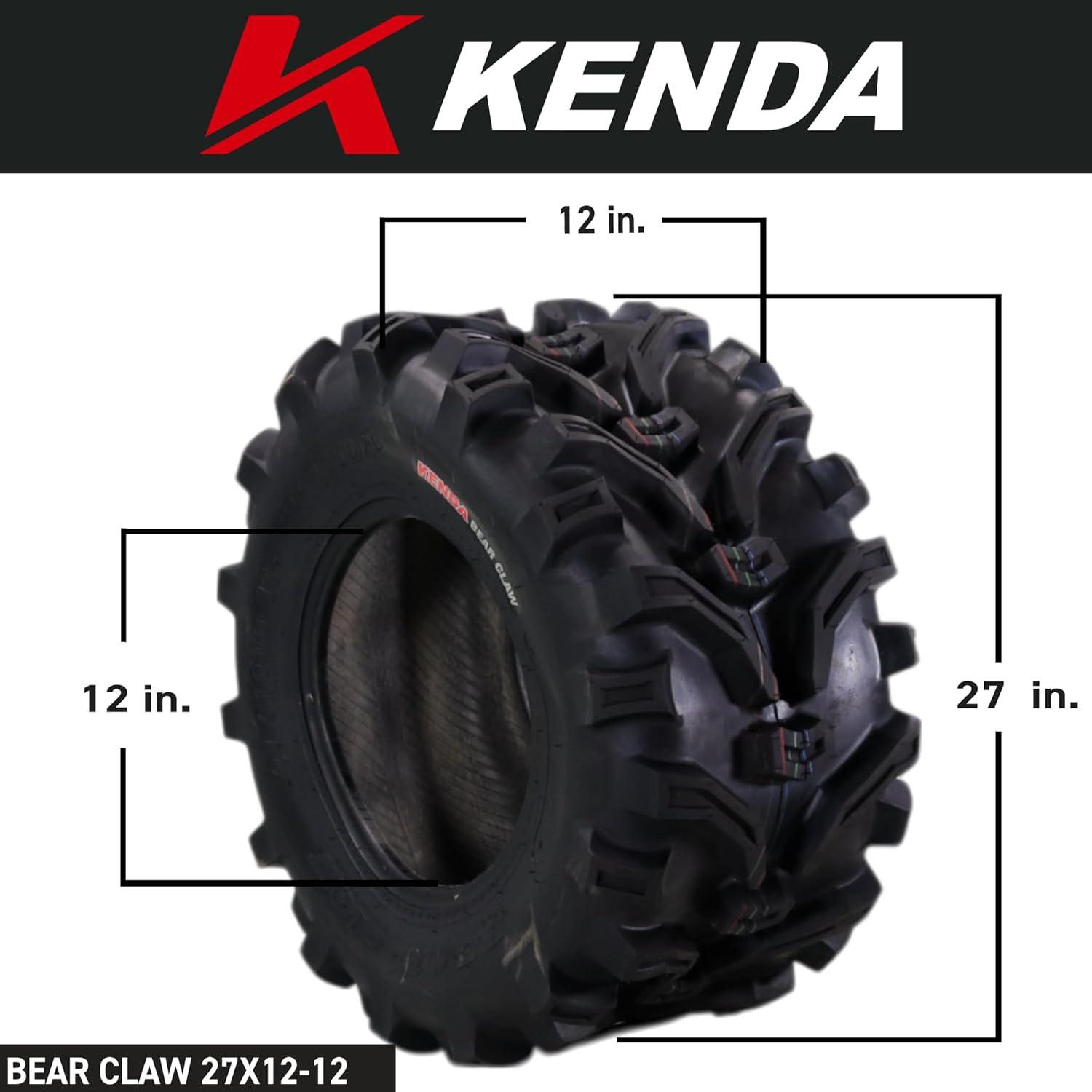 imageKenda Bearclaw K29925x811 Front Tire for All Terrain ATV UTV and Side by Side SxS Vehicles  6Ply  Bear Claw 25x8x11 with Kenda Keychain27x1212 2