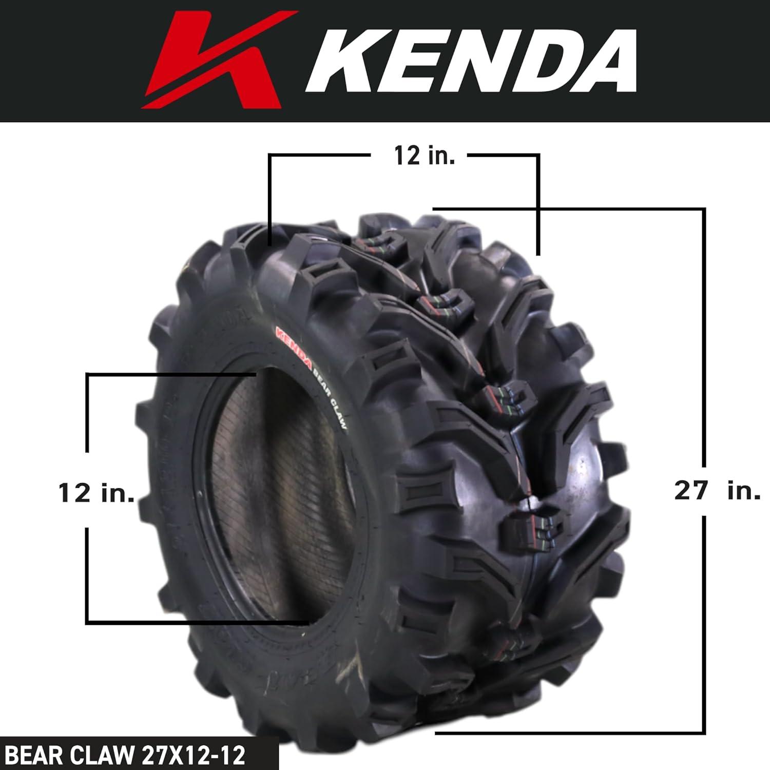 imageKenda Bearclaw K29925x811 Front Tire for All Terrain ATV UTV and Side by Side SxS Vehicles  6Ply  Bear Claw 25x8x11 with Kenda Keychain27x1212