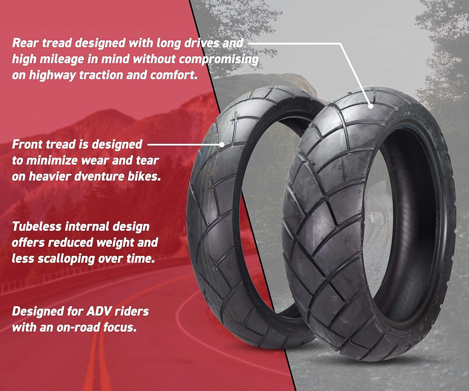 imageKenda Big Block Paver Dual Sport Motorcycle Tire 17060B17 72H TL Rear 1706017