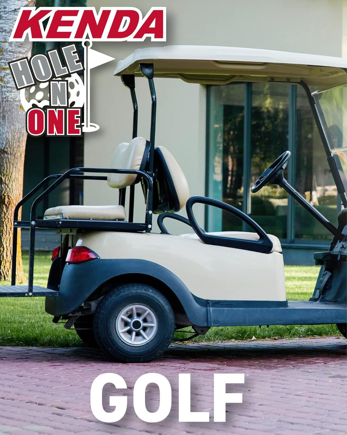 imageKenda HoleN1 K389 18x858 Golf Cart Tire with 4Ply Rating ampamp PreAssembled SemiGloss Black Wheel with Keychain  Hole in one 188584Pack18x858 Black 4 Pack