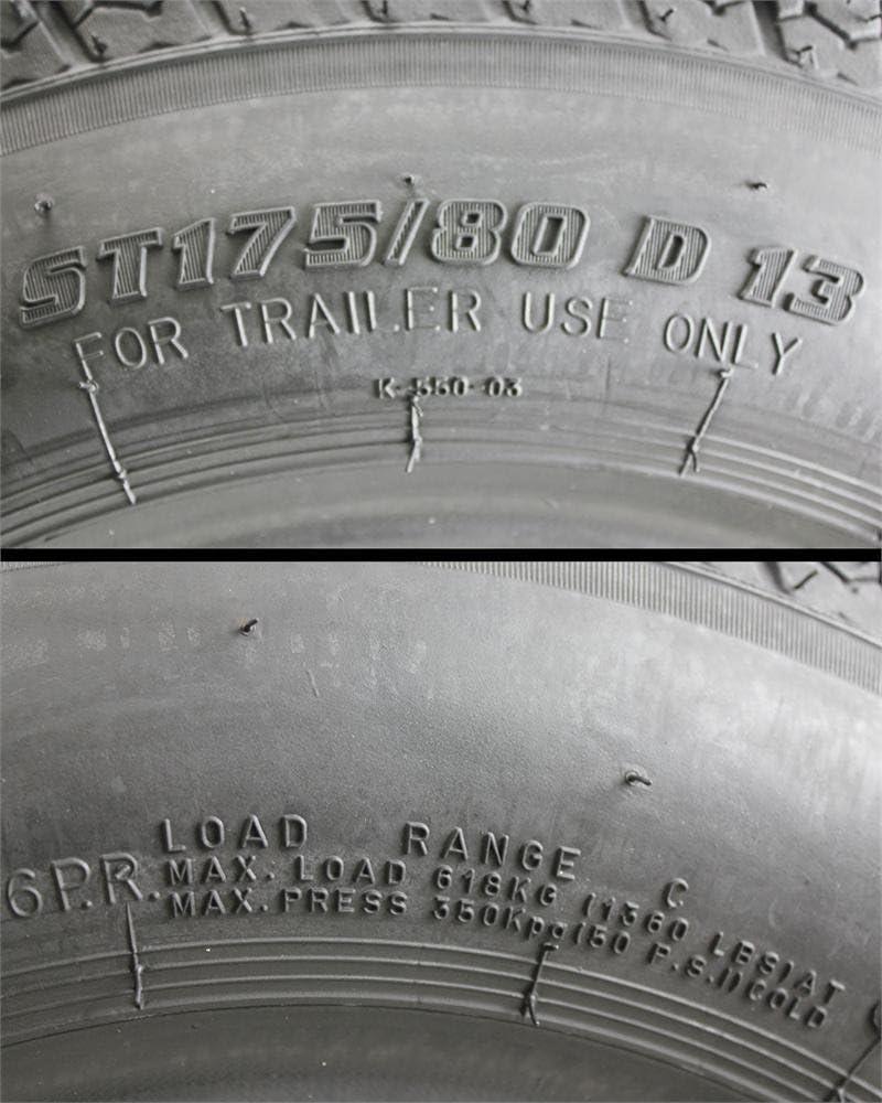 imageKenda K550 ST17580D13 Loadstar Trailer Tire BiasPly Tire for Superior Towing Performance with Enhanced Stability for Utility Trailers Cargo Trailers and Boats with Kenda Keychain 4 PackST17580D13 Single