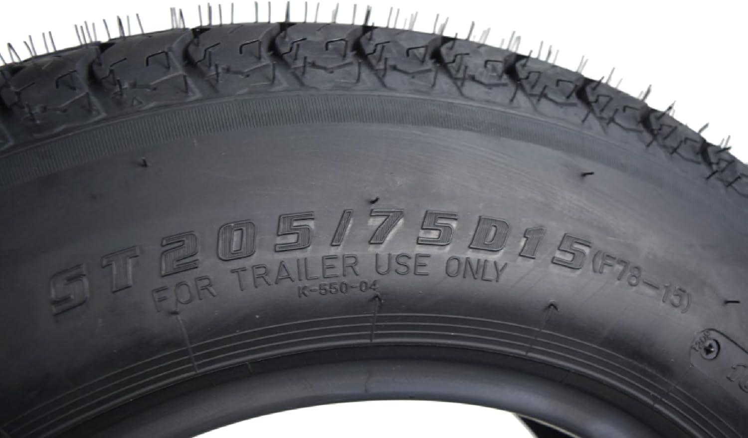 imageKenda K550 ST17580D13 Loadstar Trailer Tire BiasPly Tire for Superior Towing Performance with Enhanced Stability for Utility Trailers Cargo Trailers and Boats with Kenda Keychain 4 PackST20575D15 2 Pack