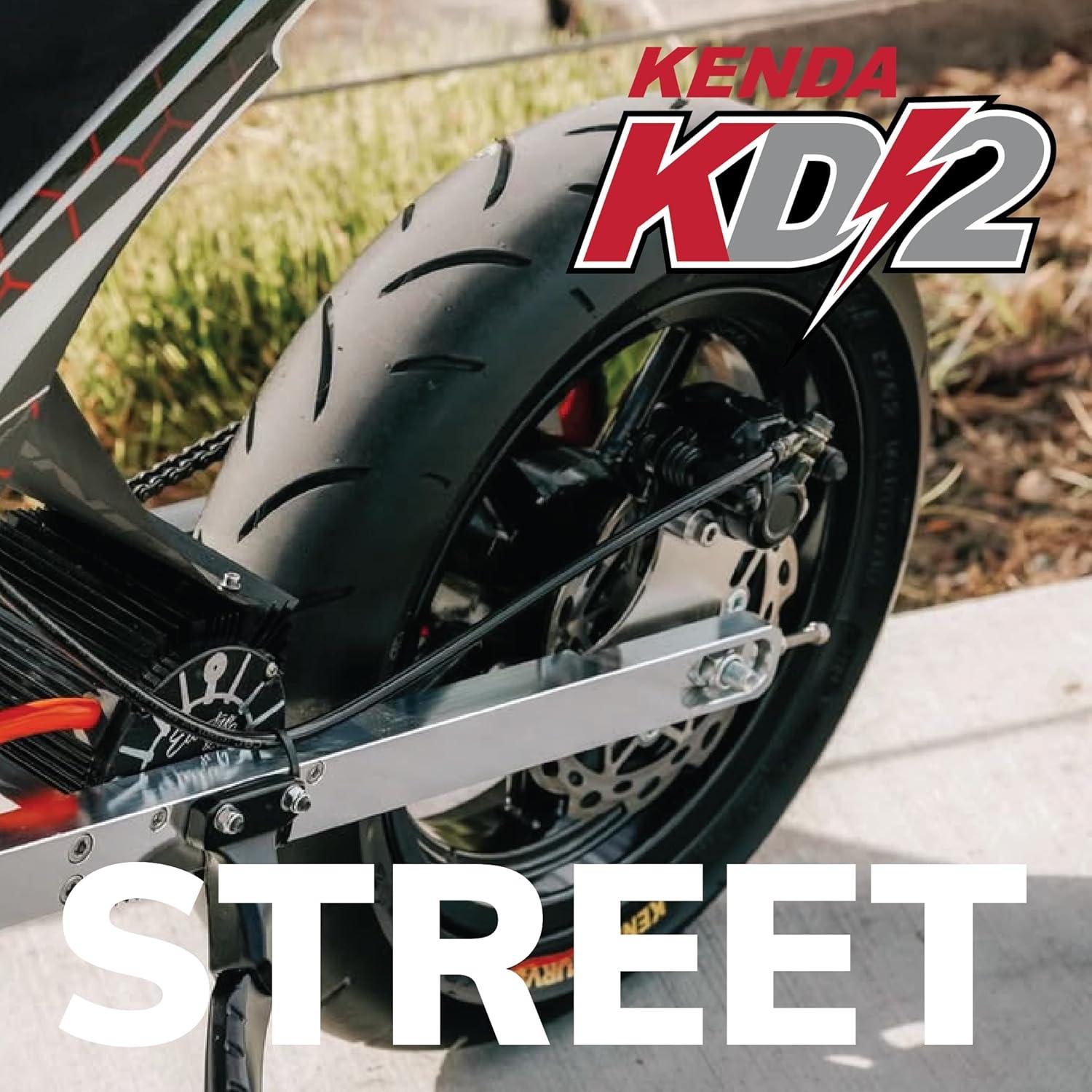 imageKenda KD2 Kwick KD2 1009012 Front 49J ampamp 1208012 Rear 51L Tires for Motorcycle ampamp Scooter Radial with TopSpeed Stability ampamp Excellent Wet Grip wKeychain  Fit with Honda Grom 2Pack1009012