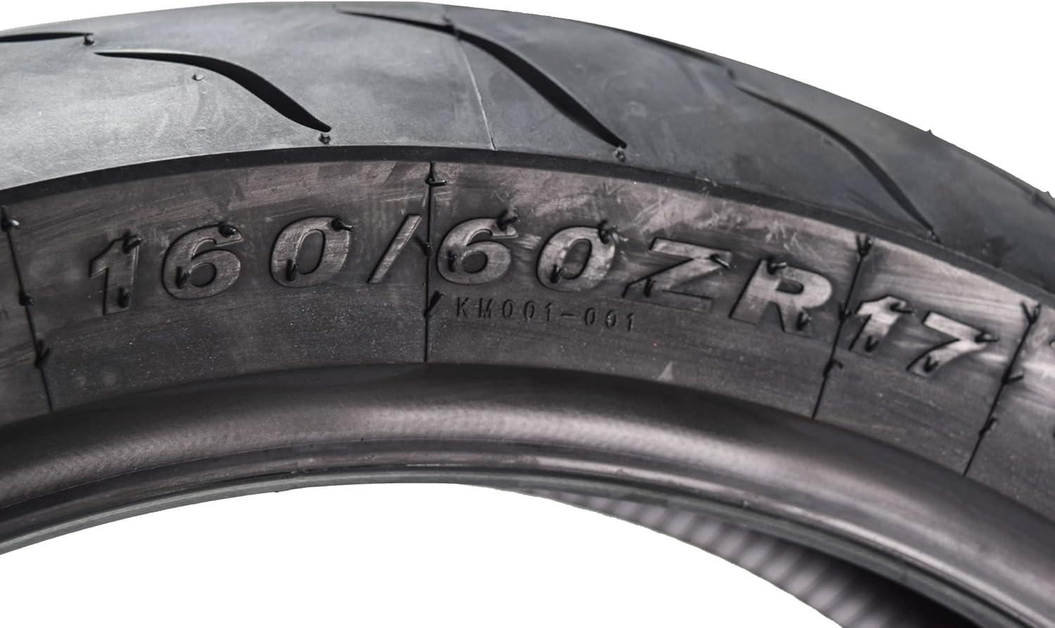 imageKenda KM1 KM001 12070ZR17 Front 58W ampamp 18055ZR17 Rear 73W Tires for Sport Touring Motorcycles Radial with HighSpeed Stability ampamp Excellent Wet Grip wKeychain 1207017 1805517 2Pack1107017 F 1606017 R