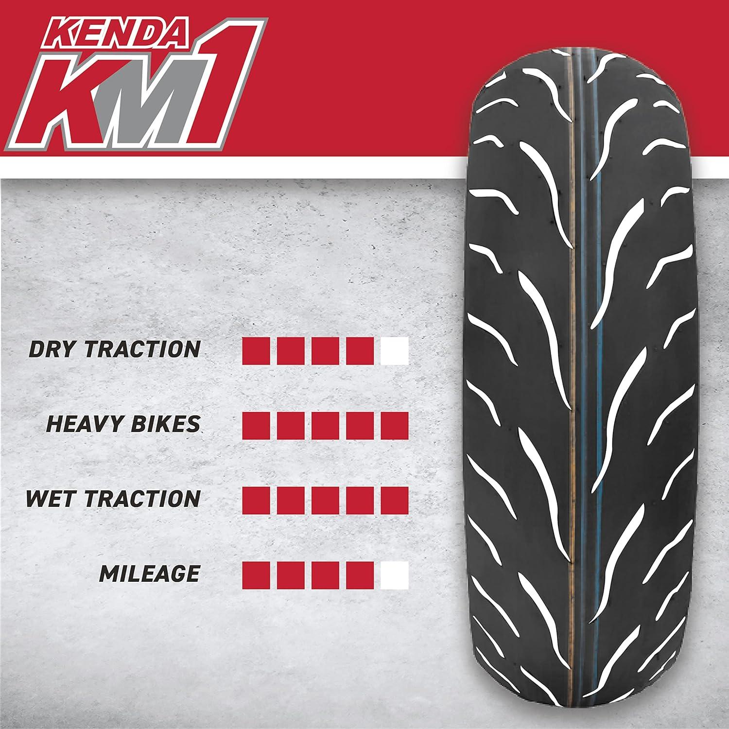 imageKenda KM1 KM001 12070ZR17 Front 58W ampamp 18055ZR17 Rear 73W Tires for Sport Touring Motorcycles Radial with HighSpeed Stability ampamp Excellent Wet Grip wKeychain 1207017 1805517 2Pack1107017 F