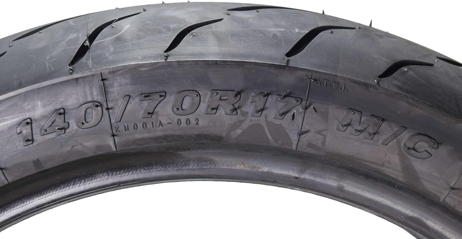 imageKenda KM1 KM001 12070ZR17 Front 58W ampamp 18055ZR17 Rear 73W Tires for Sport Touring Motorcycles Radial with HighSpeed Stability ampamp Excellent Wet Grip wKeychain 1207017 1805517 2Pack1207017 F 1407017 R