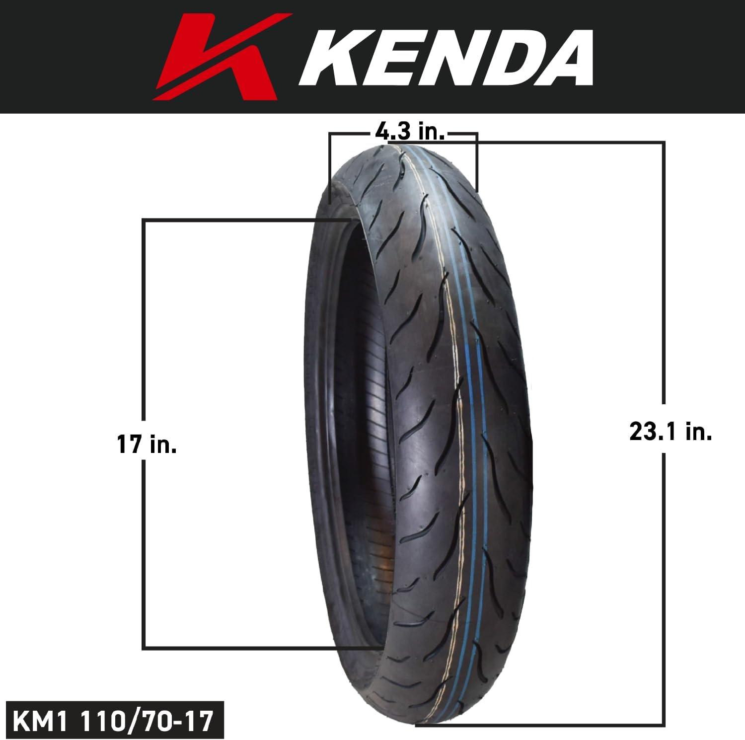 imageKenda KM1 KM001 12070ZR17 Front 58W ampamp 18055ZR17 Rear 73W Tires for Sport Touring Motorcycles Radial with HighSpeed Stability ampamp Excellent Wet Grip wKeychain 1207017 1805517 2Pack1107017 F