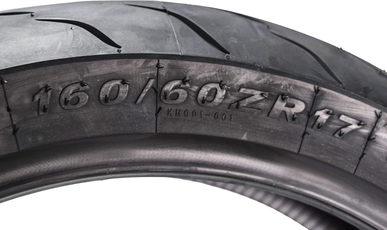 imageKenda KM1 KM001 12070ZR17 Front 58W ampamp 18055ZR17 Rear 73W Tires for Sport Touring Motorcycles Radial with HighSpeed Stability ampamp Excellent Wet Grip wKeychain 1207017 1805517 2Pack1207017 F 1606017 R