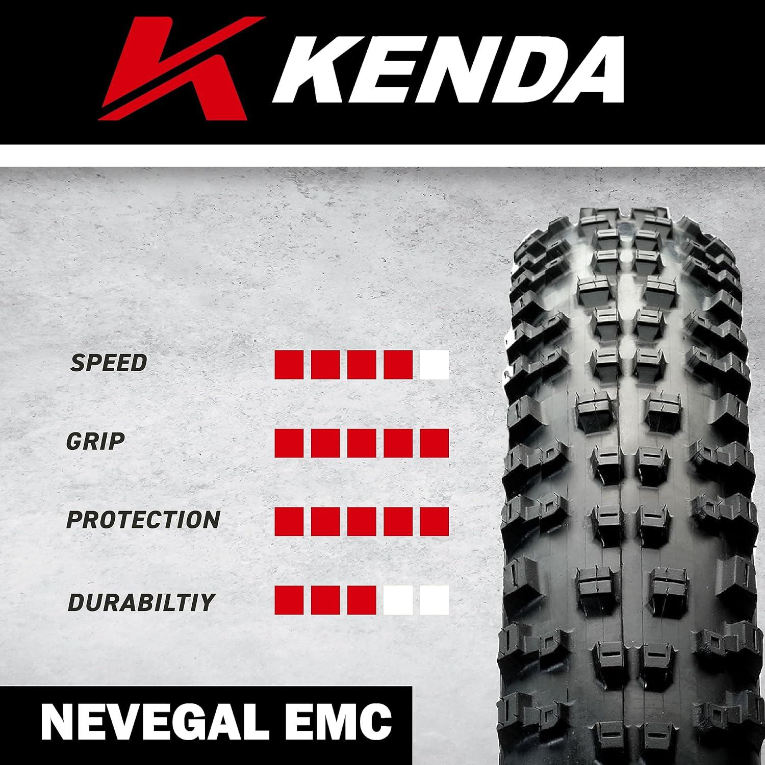 imageKenda Nevegal 2 EMC K1211E 29x260 Mountain Bike Tire with Foldable ATC Casing ENDTC Compound EBike Ready ECER75 Low Rolling Resistance for EnduroTrail with Keychain275x26029x260 Tire Set
