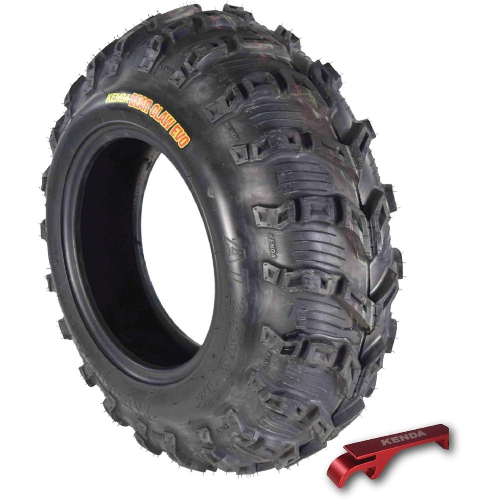 imageKenda Bearclaw EVO K59225x812 Front Tire for All Terrain ATV UTV and Side by Side SxS Vehicles  6Ply  Bear Claw EVO 25x8x12 with Kenda Keychain25x812