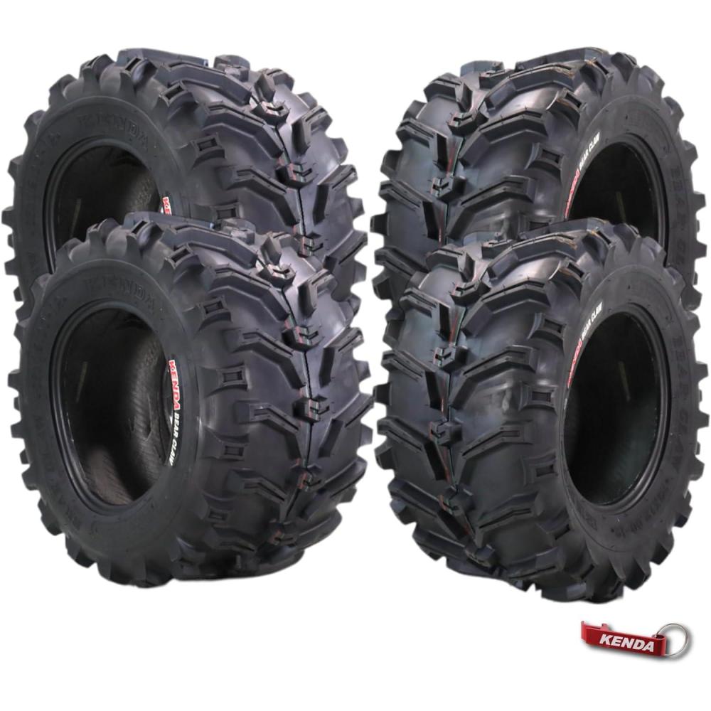 imageKenda Bearclaw K29925x811 Front Tire for All Terrain ATV UTV and Side by Side SxS Vehicles  6Ply  Bear Claw 25x8x11 with Kenda Keychain26x1212 4