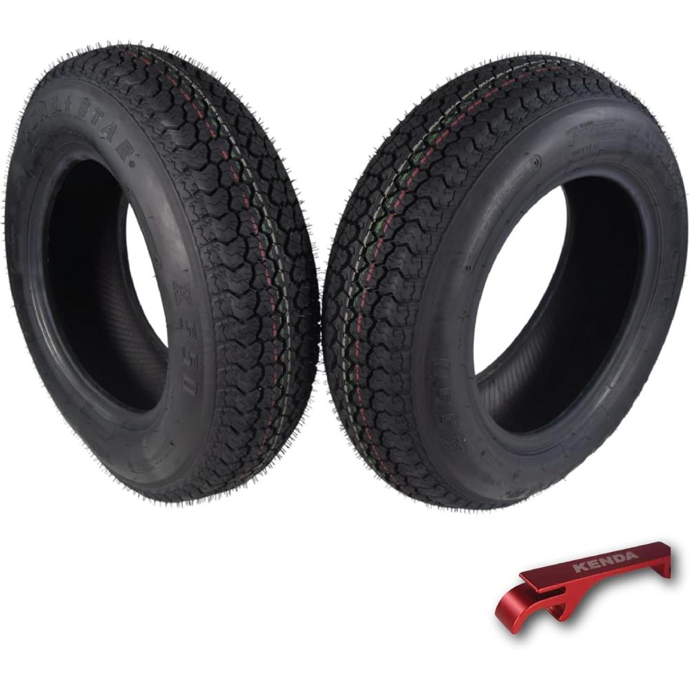 imageKenda K550 ST17580D13 Loadstar Trailer Tire BiasPly Tire for Superior Towing Performance with Enhanced Stability for Utility Trailers Cargo Trailers and Boats with Kenda Keychain 4 PackST20575D15 2 Pack