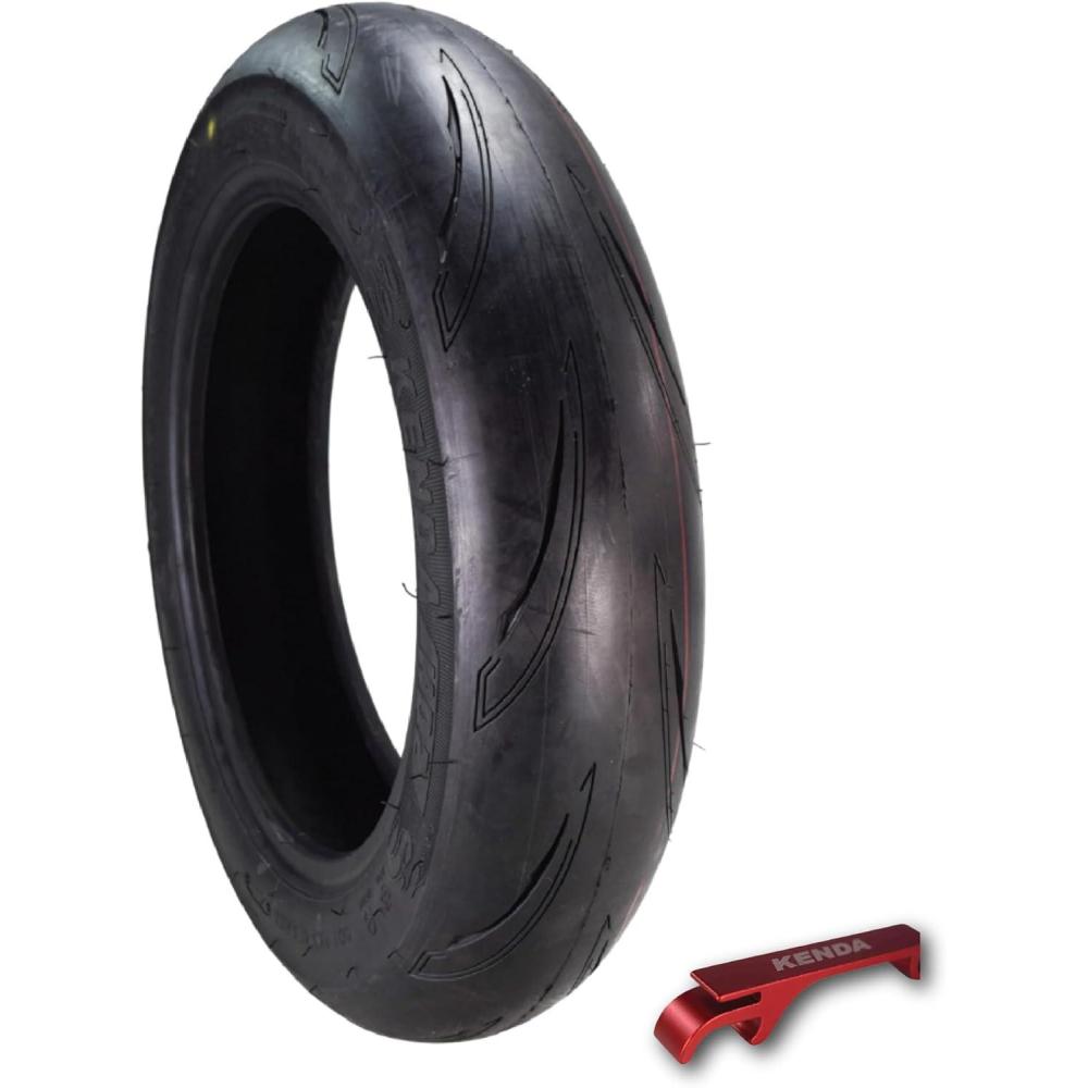 imageKenda KD2 Kwick KD2 1009012 Front 49J ampamp 1208012 Rear 51L Tires for Motorcycle ampamp Scooter Radial with TopSpeed Stability ampamp Excellent Wet Grip wKeychain  Fit with Honda Grom 2Pack1009012