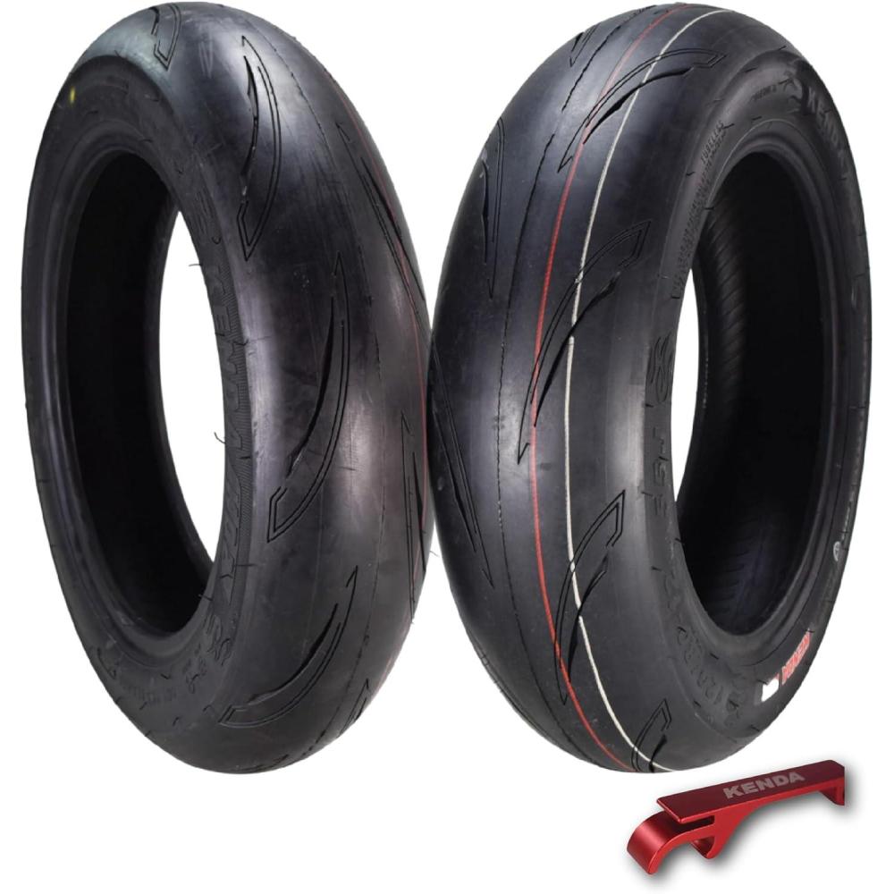imageKenda KD2 Kwick KD2 1009012 Front 49J ampamp 1208012 Rear 51L Tires for Motorcycle ampamp Scooter Radial with TopSpeed Stability ampamp Excellent Wet Grip wKeychain  Fit with Honda Grom 2Pack1009012  1208012