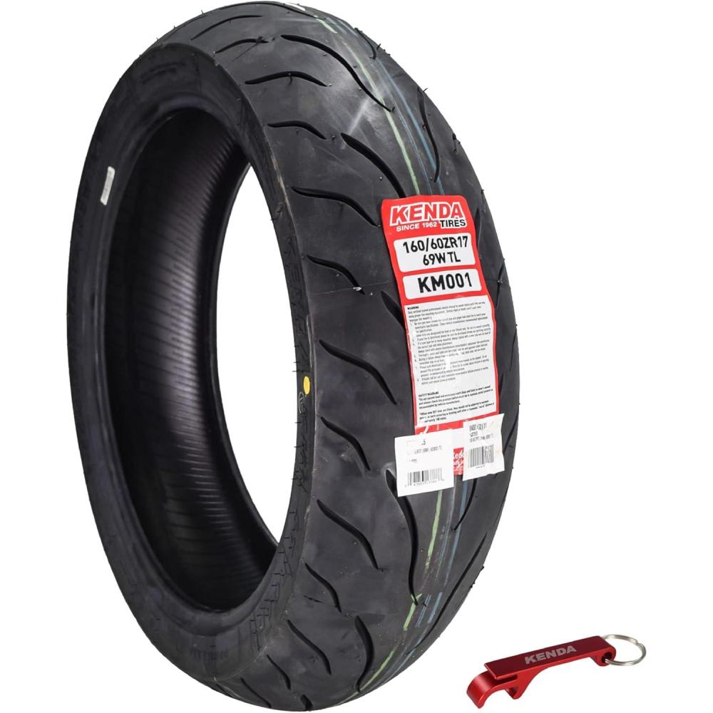 imageKenda KM1 KM001 12070ZR17 Front 58W ampamp 18055ZR17 Rear 73W Tires for Sport Touring Motorcycles Radial with HighSpeed Stability ampamp Excellent Wet Grip wKeychain 1207017 1805517 2Pack1606017 R