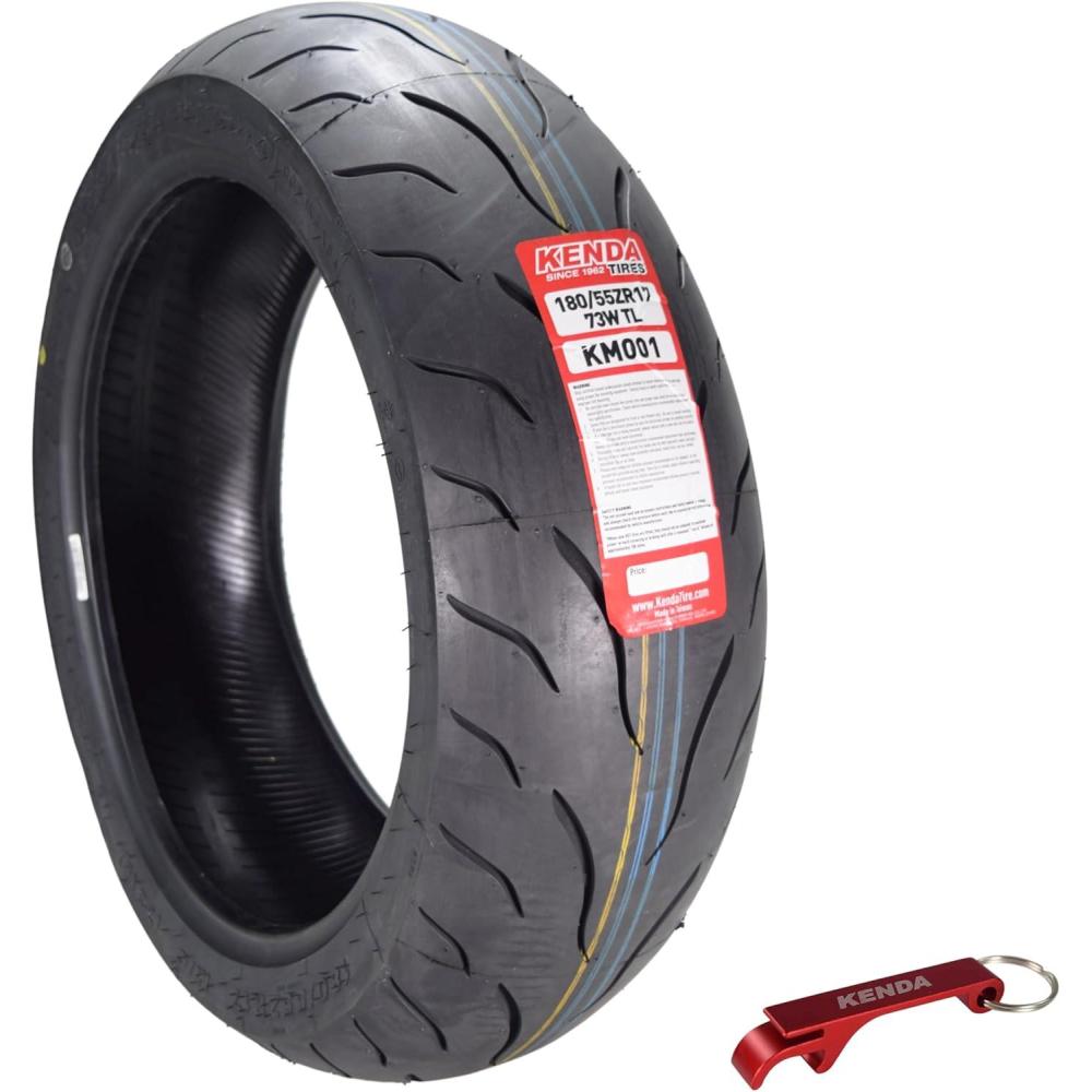 imageKenda KM1 KM001 12070ZR17 Front 58W ampamp 18055ZR17 Rear 73W Tires for Sport Touring Motorcycles Radial with HighSpeed Stability ampamp Excellent Wet Grip wKeychain 1207017 1805517 2Pack1805517 R
