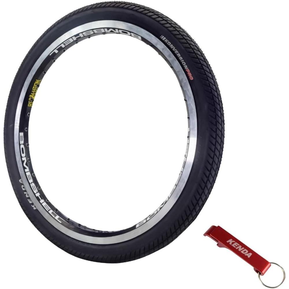 imageKenda Konversion Pro 120tpi Fold BMX Bicycle Tire wBottle Opener20x175 Single Tire