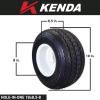 imageKenda HoleN1 K389 18x858 Golf Cart Tire with 4Ply Rating ampamp PreAssembled SemiGloss Black Wheel with Keychain  Hole in one 188584Pack18x858 White 2 Pack