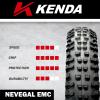 imageKenda Nevegal 2 EMC K1211E 29x260 Mountain Bike Tire with Foldable ATC Casing ENDTC Compound EBike Ready ECER75 Low Rolling Resistance for EnduroTrail with Keychain275x26029x260 Tire Set