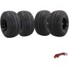 18x8.5-8 (Black) 4 Pack