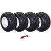 18x8.5-8 (White) 4 Pack