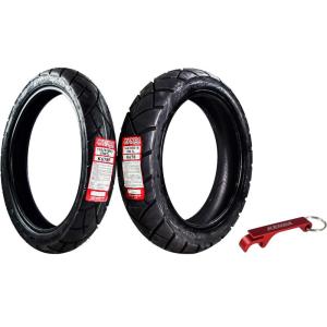 imageKenda Big Block Paver Dual Sport Motorcycle Tires 10090B19 Front 14080B18 Rear 1009019 1408018