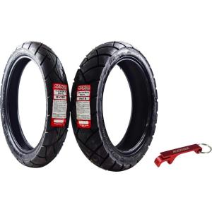 imageKenda Big Block Paver Dual Sport Motorcycle Tires 11080B19 Front 14080B18 Rear 1108019 1408018