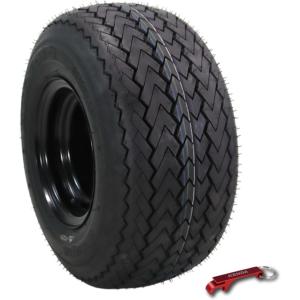 imageKenda HoleN1 K389 18x858 Golf Cart Tire with 4Ply Rating ampamp PreAssembled SemiGloss Black Wheel with Keychain  Hole in one 188584Pack18x858 Black
