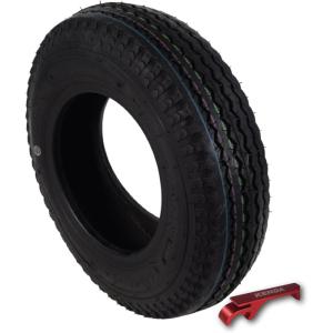 imageKenda K550 ST17580D13 Loadstar Trailer Tire BiasPly Tire for Superior Towing Performance with Enhanced Stability for Utility Trailers Cargo Trailers and Boats with Kenda Keychain 4 Pack4804008