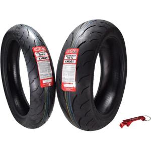 imageKenda KM1 KM001 12070ZR17 Front 58W ampamp 18055ZR17 Rear 73W Tires for Sport Touring Motorcycles Radial with HighSpeed Stability ampamp Excellent Wet Grip wKeychain 1207017 1805517 2Pack1207017 F 1805517 R