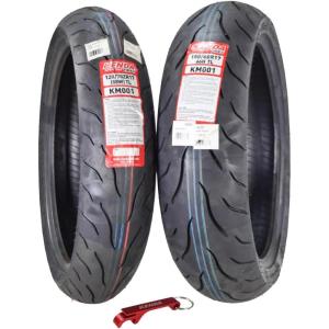 imageKenda KM1 KM001 12070ZR17 Front 58W ampamp 18055ZR17 Rear 73W Tires for Sport Touring Motorcycles Radial with HighSpeed Stability ampamp Excellent Wet Grip wKeychain 1207017 1805517 2Pack1207017 F 1506017 R