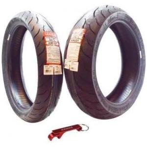 imageKenda KM1 KM001 12070ZR17 Front 58W ampamp 18055ZR17 Rear 73W Tires for Sport Touring Motorcycles Radial with HighSpeed Stability ampamp Excellent Wet Grip wKeychain 1207017 1805517 2Pack1107017 F 1606017 R