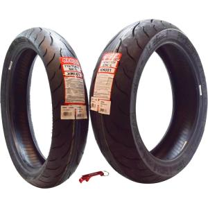 imageKenda KM1 KM001 12070ZR17 Front 58W ampamp 18055ZR17 Rear 73W Tires for Sport Touring Motorcycles Radial with HighSpeed Stability ampamp Excellent Wet Grip wKeychain 1207017 1805517 2Pack1207017 F 1407017 R