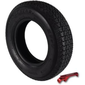imageKenda K399 2056510 Loadstar Trailer Tire Bias 4 Ply Tire for Superior Towing Performance with Enhanced Stability for Utility Trailers Cargo Trailers and Boats with Kenda Keychain 2 PackST20575D14 Single