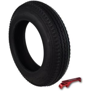 imageKenda K399 2056510 Loadstar Trailer Tire Bias 4 Ply Tire for Superior Towing Performance with Enhanced Stability for Utility Trailers Cargo Trailers and Boats with Kenda Keychain 2 Pack48012 4 Ply Single